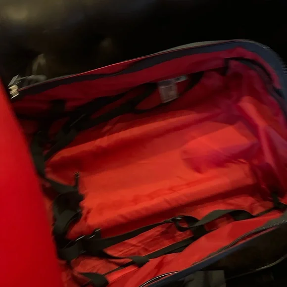 The north face double track wheeled travel bag suitcase